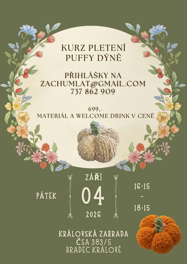 Kurz pletení Puffy dýně
